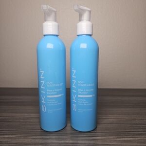 2 SKINN Non Negotiables Olive + Enzyme  Cleanser Creme Face Wash - NEW 8oz ea